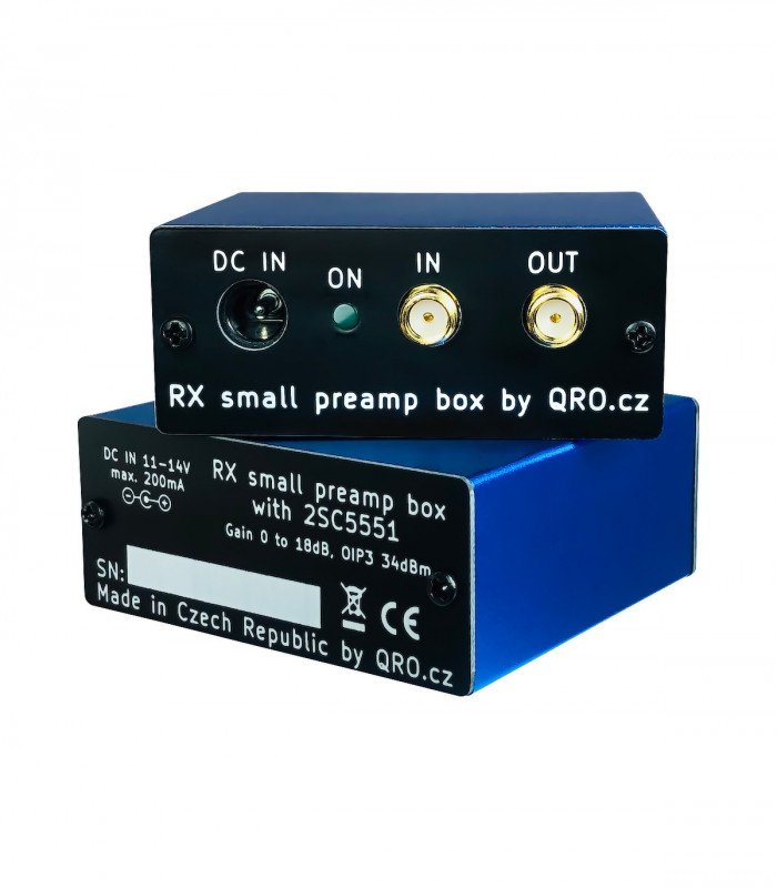 RX small preamp with 2SC5551 in BOX