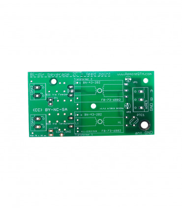 PCBs for Bi-Directional beverage antenna 2 coax outputs