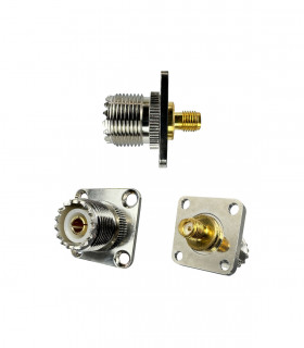 Adapter PL SO-239 female to SMA female