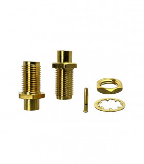 Connector SMA female for RG-402, semi-rigid