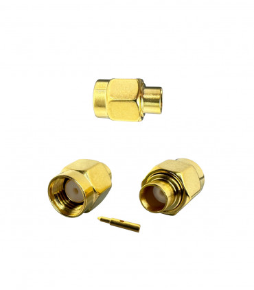 Connector SMA male for RG-402, semi-rigid