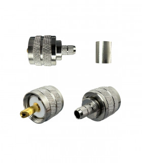 Connector PL SO-239 UHF male for RF-240 coax