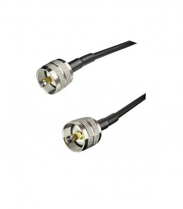 RF coax jumper cable LMR-195 PL SO-239 male to PL SO-239 male 2m