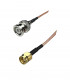 RF coax jumper cable RG-316 SMA male to BNC male 50cm