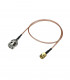 RF coax jumper cable RG-316 SMA male to BNC male 50cm