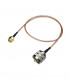 RF coax jumper cable RG-316 SMA male to PL SO-239 male 50cm