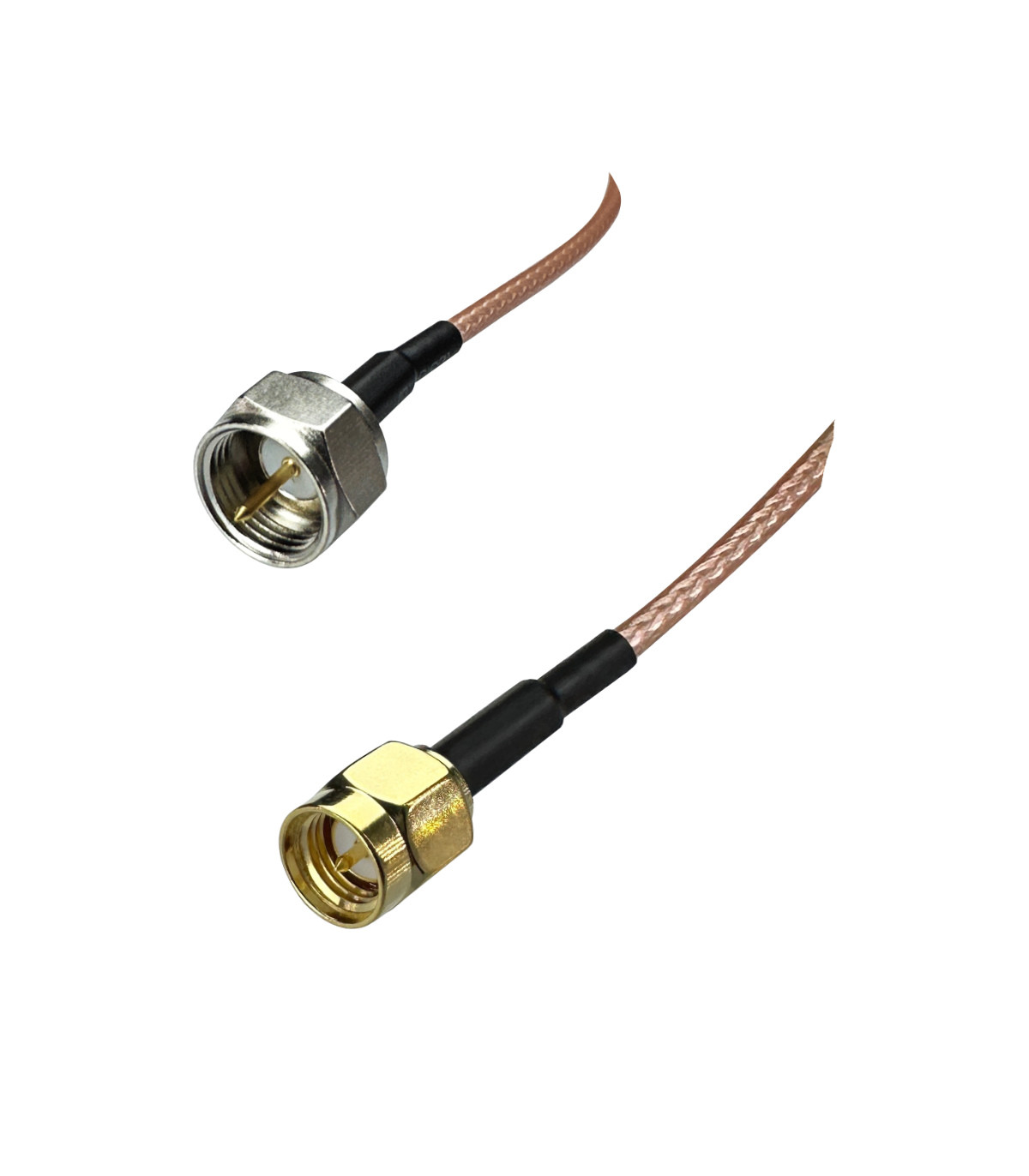 RF coax jumper cable RG316 SMA male to F male 50cm