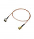 RF coax jumper cable RG-316 SMA male to F male 50cm