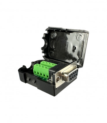 D-SUB 9pin female connector with terminal screws (enclosure version)