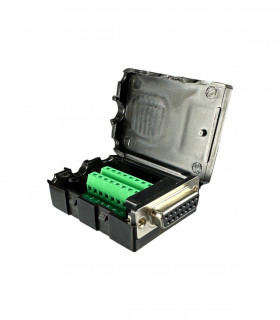 D-SUB 15pin female connector with terminal screws (enclosure version)