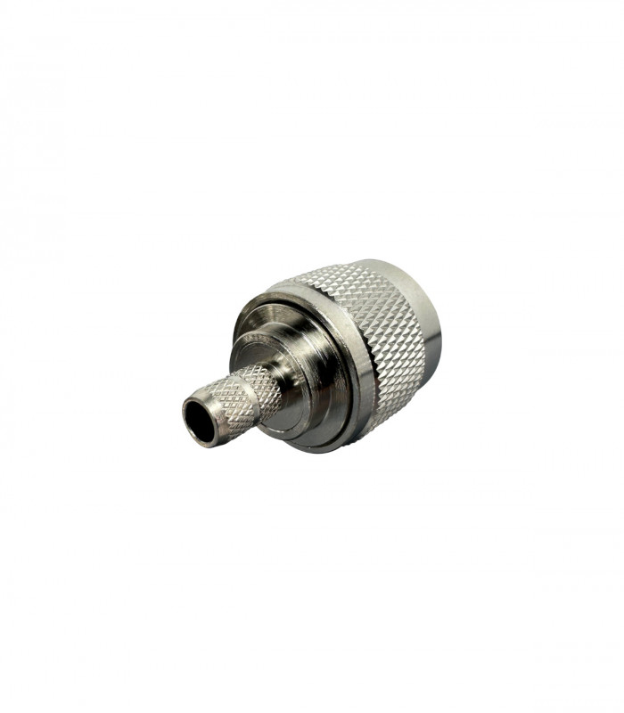 Connector N male crimp-on to RG8X, RF240, 7808A