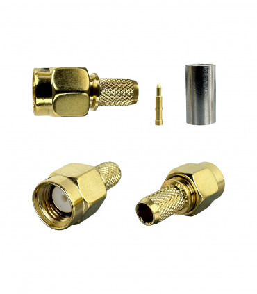 Connector SMA male for RG58 coax
