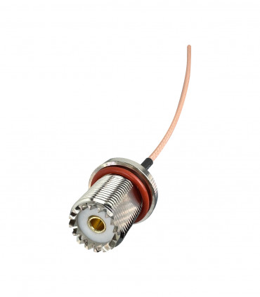 Connector PL SO-239 panel mount with 10cm RG316