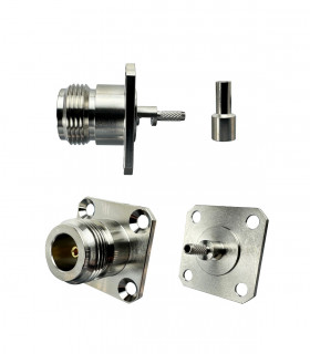 Connector N female crimp-on to RG316 (RG179)