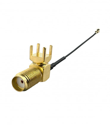 Coax cable pigtail SMA female (PCB) to IPEX 1 female 10cm