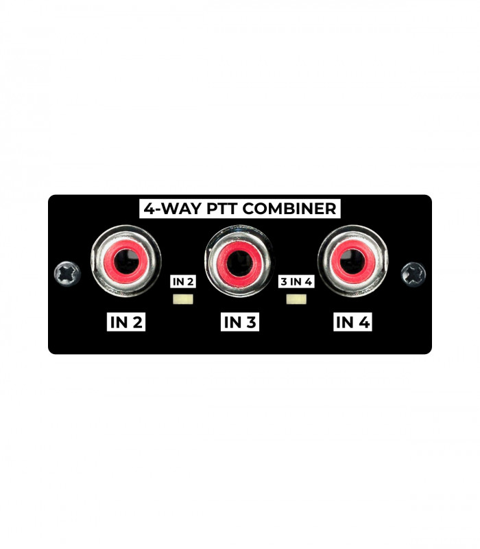 4-way PTT combiner in BOX
