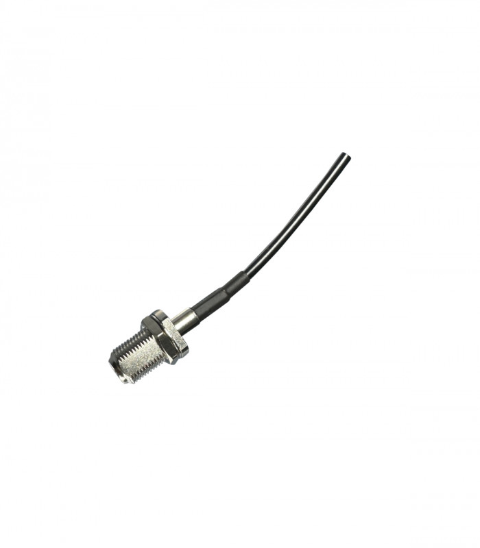 Connector F female with 7cm RG174