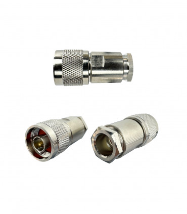 Connector N male screw for RG8, H1000 coax