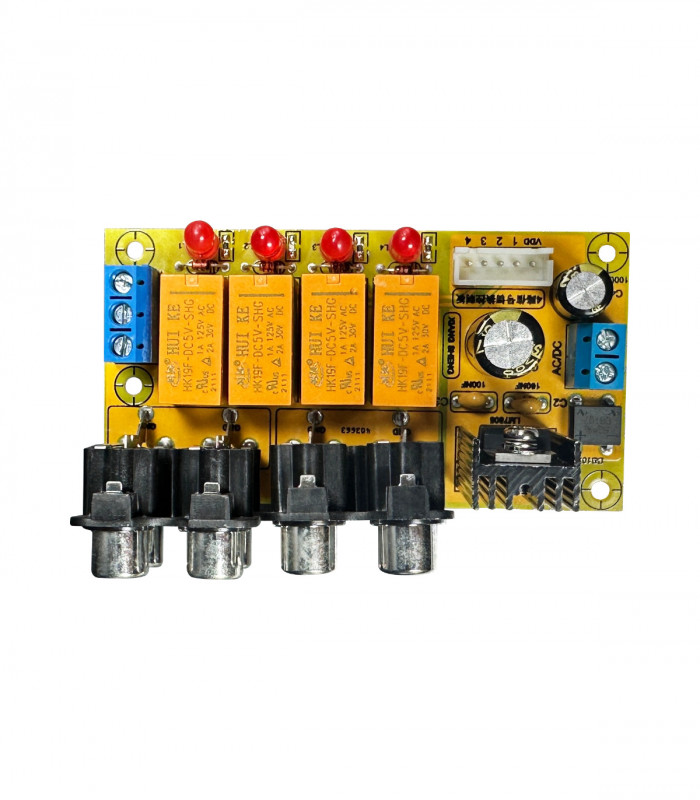 4-way RCA double switch board