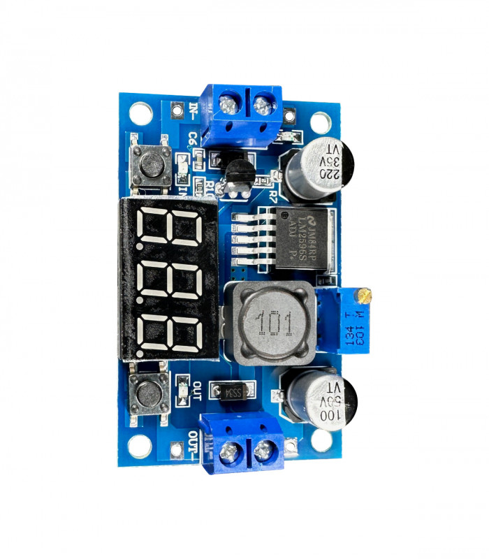 DC-DC step-down LM2596 3A with V-meter