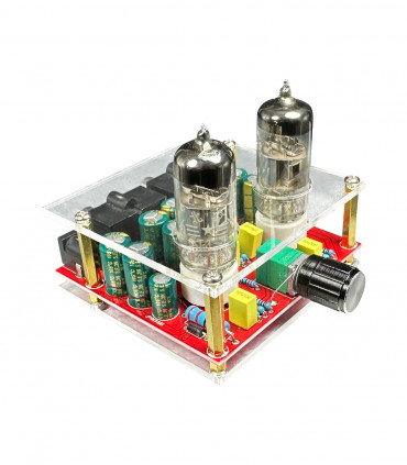 Tube stereo audio preamplifier