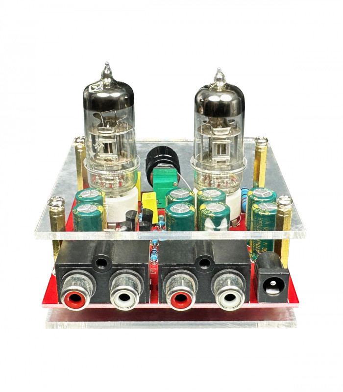 Tube stereo audio preamplifier