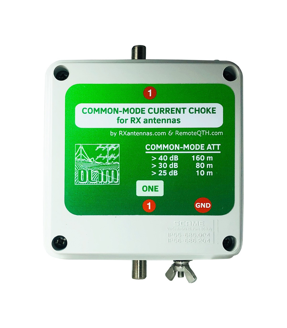 Commonmode current choke CMCC 1PORT ASSEMBLED