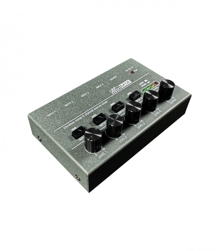 Audio mixer 4 channel stereo