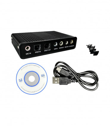 USB audio sound card CM6206