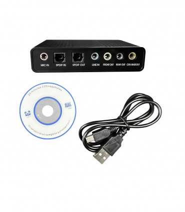 USB audio sound card CM6206