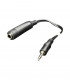 Jack 3.5mm male to 6.3mm female plug cable 0.2m