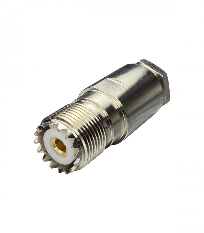 Connector PL UHF clamp female for RG58