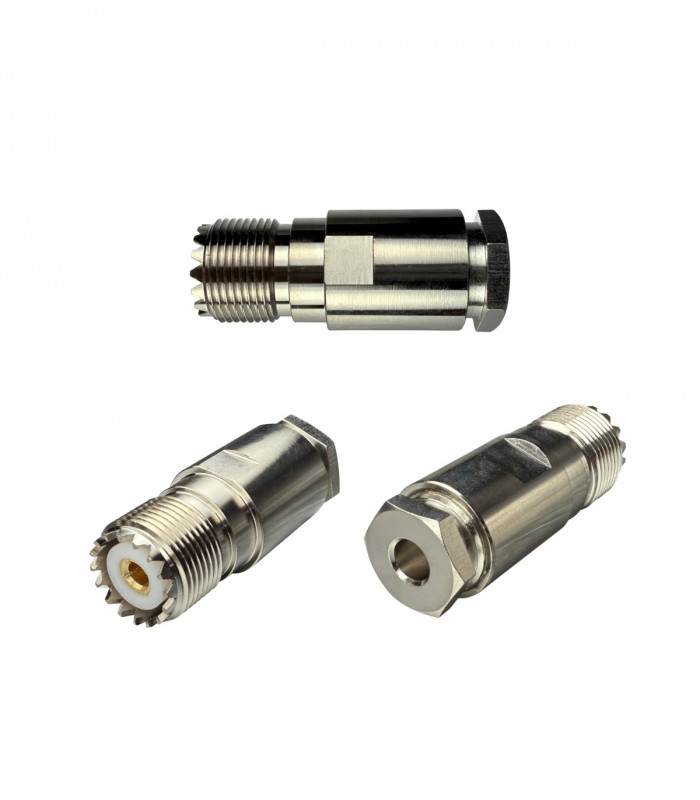 Connector PL UHF clamp female for RG58