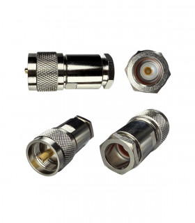 Connector PL UHF clamp plug male for RG8, H1000