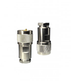 Connector PL UHF clamp plug male for RG58