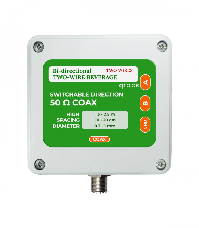 4-way Beverage antenna system MK2 - BI-DIR 2WIRES PL