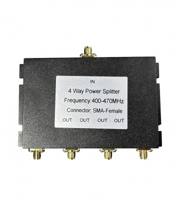 4-way UHF splitter box SMA 400~470MHz