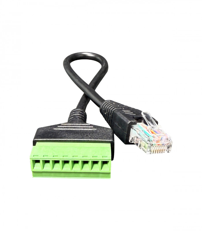 RJ45 cable with terminal screws