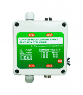 Common-mode current choke for coax & controller cable UNIVERSAL