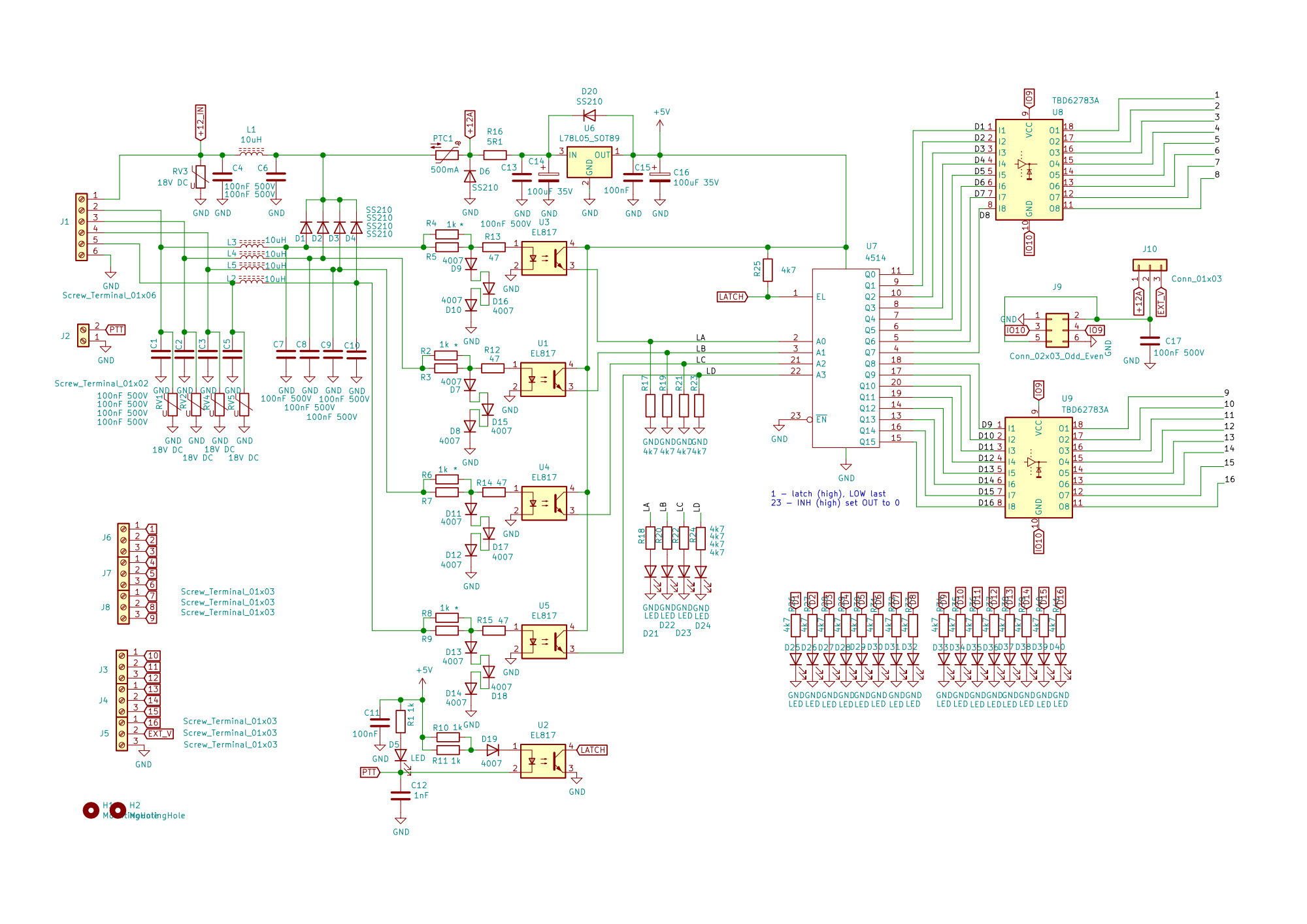 BCD to 16 version converter schematic by qro.cz hamparts.shop
