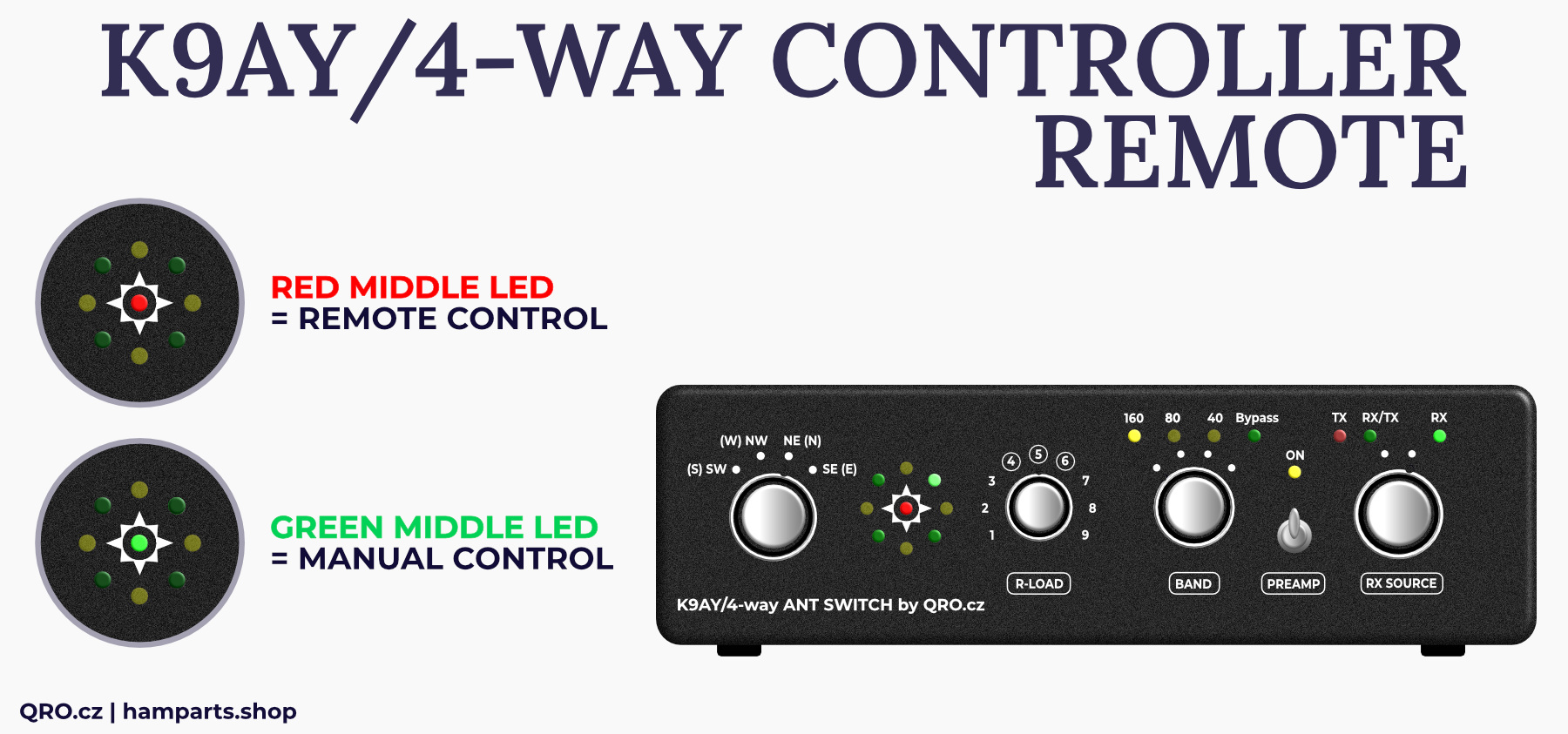 k9ay/4-way antenna switch controller led description remote qro.cz hamparts.shop