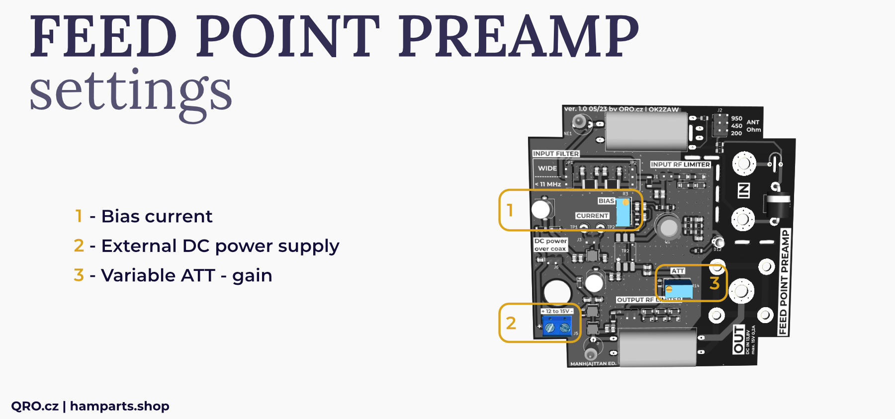 feed point preamp settings by qro.cz hamparts.shop